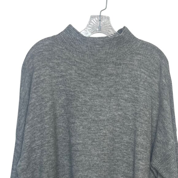 Time And Tru Mock Neck Pullover Sweater Womens XXL Gray New - Picture 3 of 9